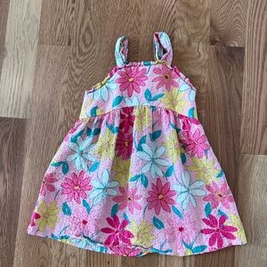 Zara Floral Girls Dress in Pink, Yellow, and Blue